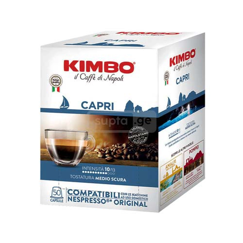 KIMBO-კიმბო CAPRI ევროპული ყავის კაფსულა 50ც